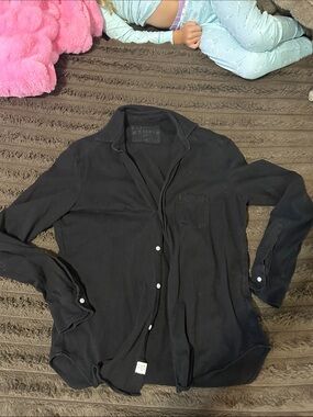 XS frank and Eileen knit stretch button up